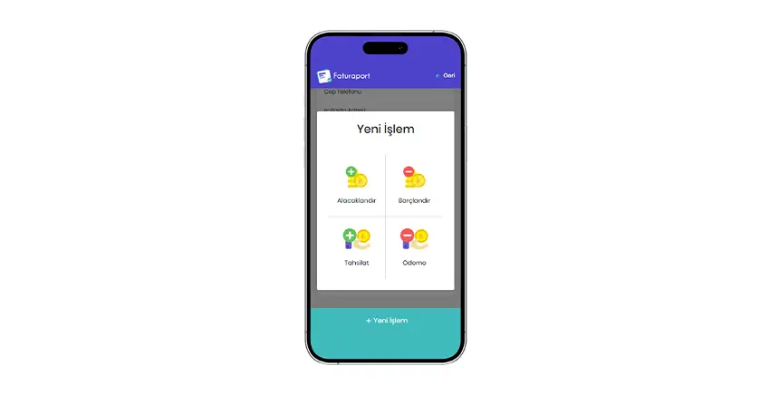 Faturaport v1 mobil ekran 4
