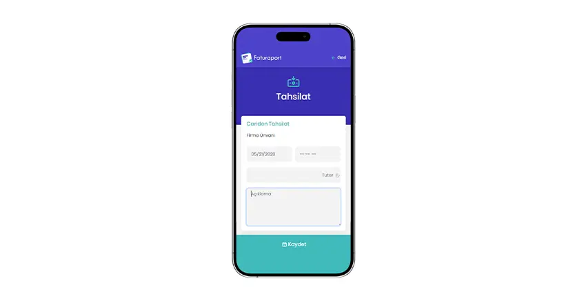 Faturaport v1 mobil ekran 5