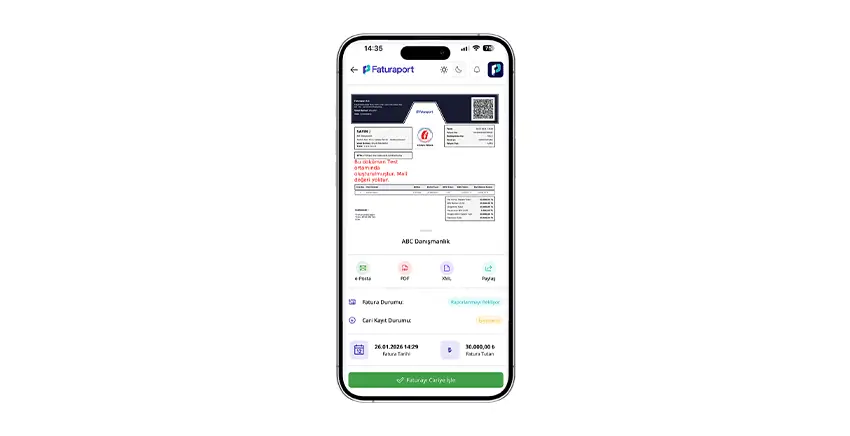 Faturaport v3 mobil ekran 7